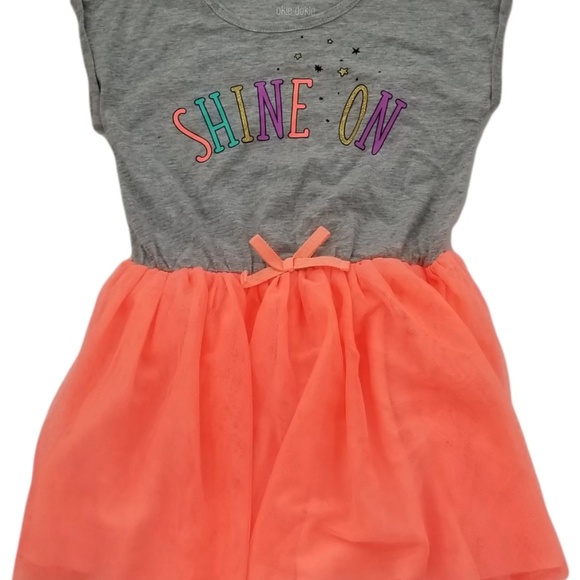 Okie Dokie Short Sleeve Tutu Dress Size 5T - Picture 6 of 6